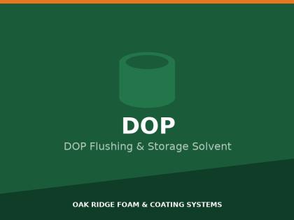 DOP Plasticizer — Gun & Line Storage Fluid
