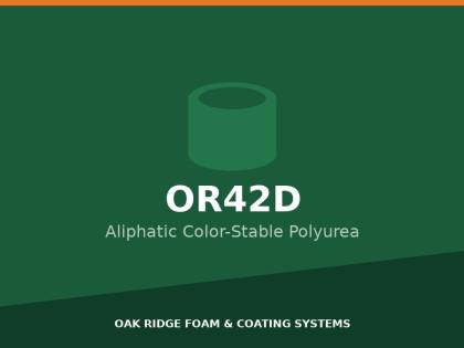 OR 42D Aliphatic Color-Stable Polyurea