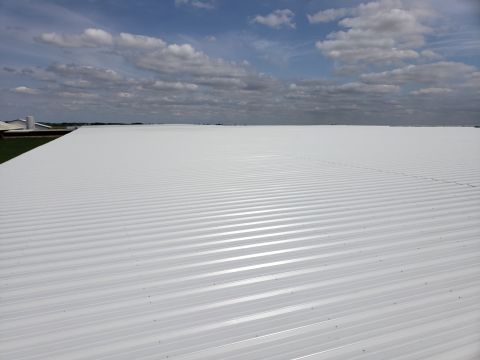 Spray polyurethane foam roof system with protective coating