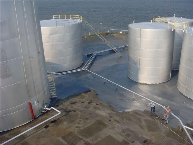 Completed polyurea roof coating project — finished rooftop with seamless membrane