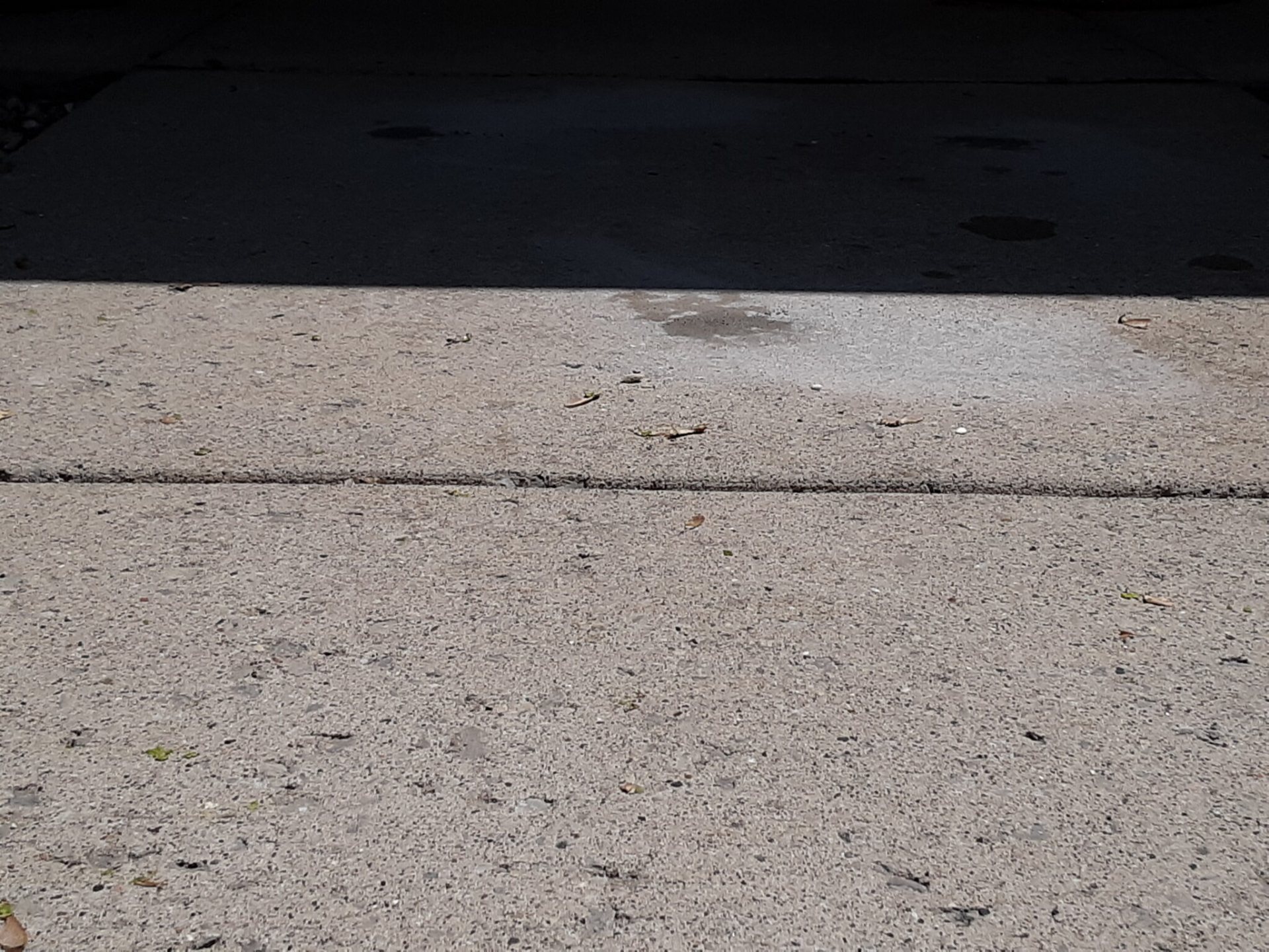 Panel joints flush after polyurethane foam concrete lifting — hazard eliminated