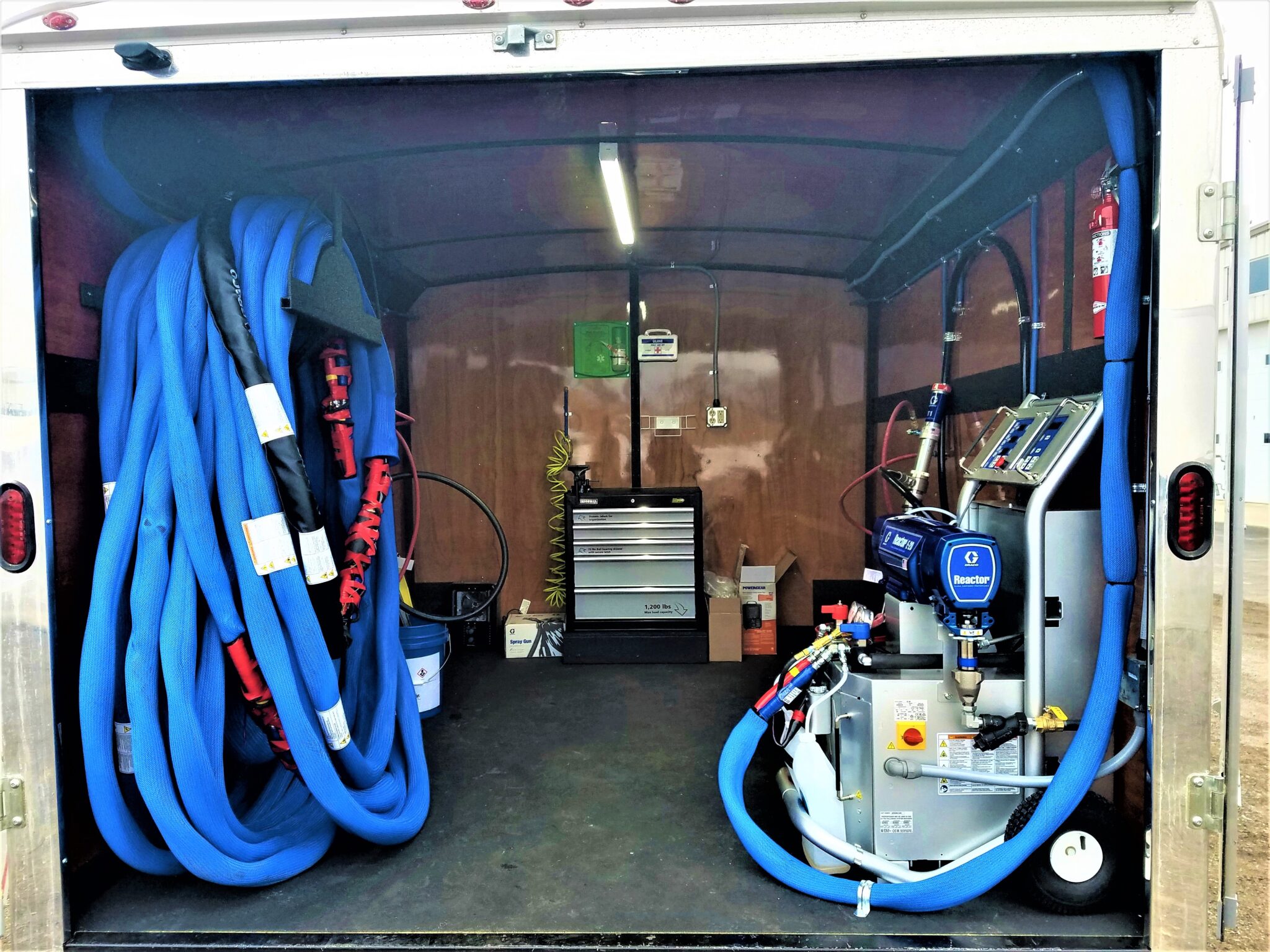spray foam rig and equipment