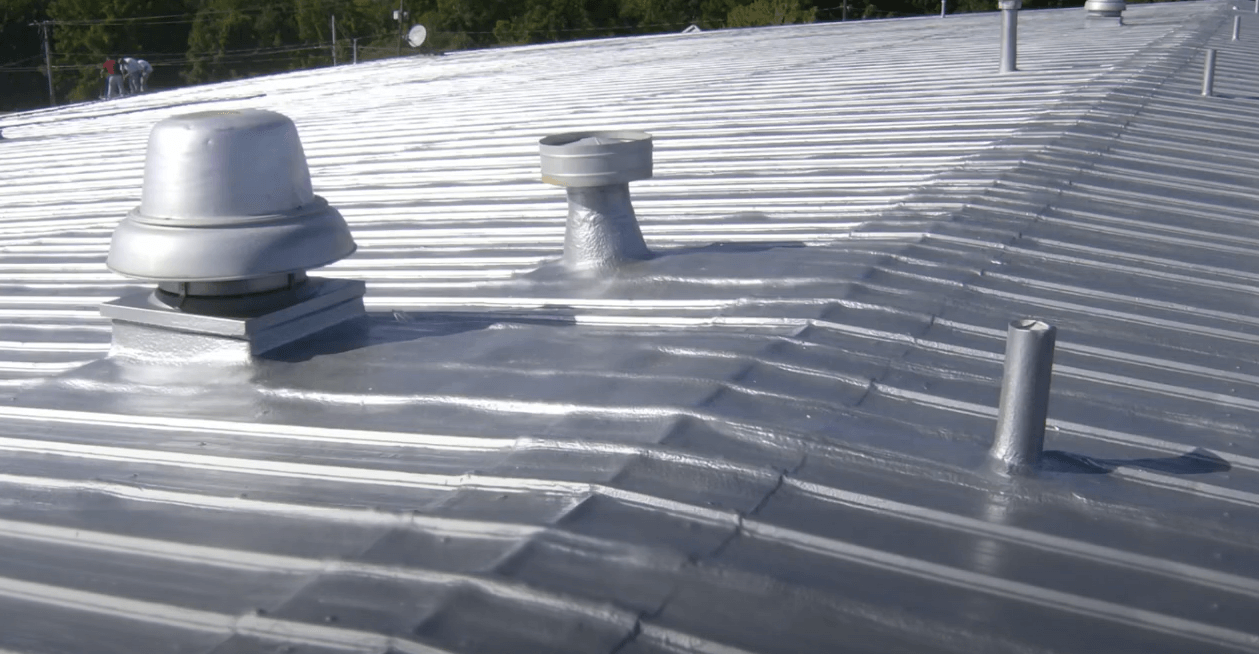 Roof with Polyurea Coating