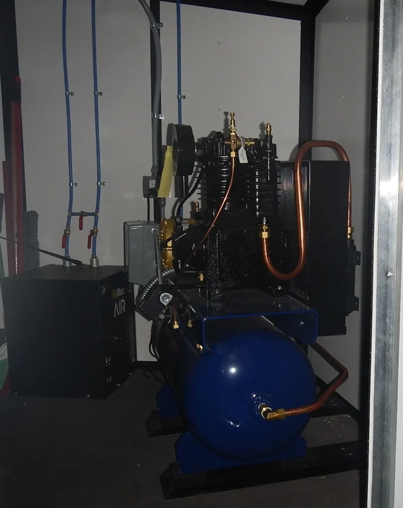 a machine with pipes and valves