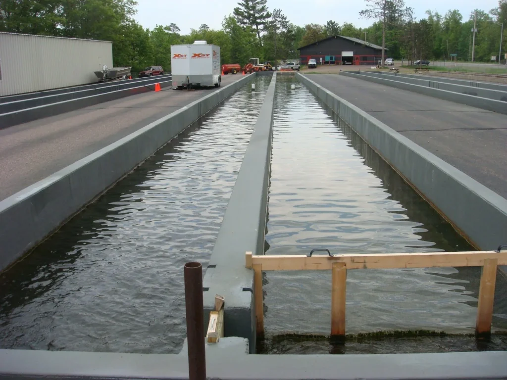 a large rectangular water channel