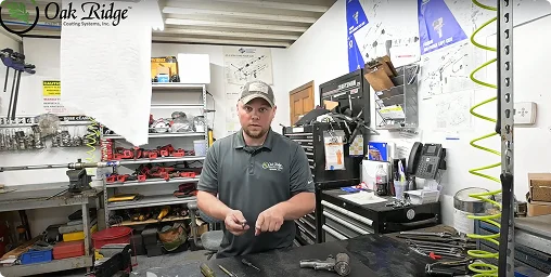 a man in a workbench