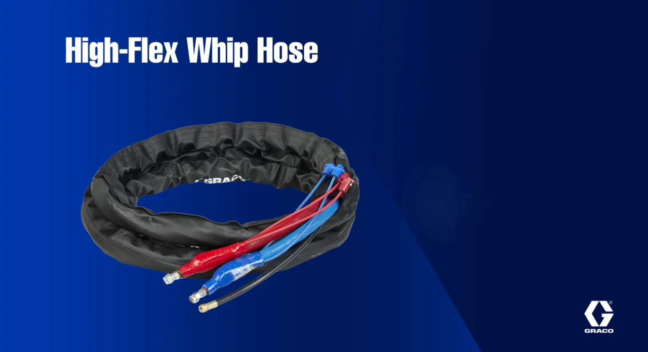 a close-up of a whip hose
